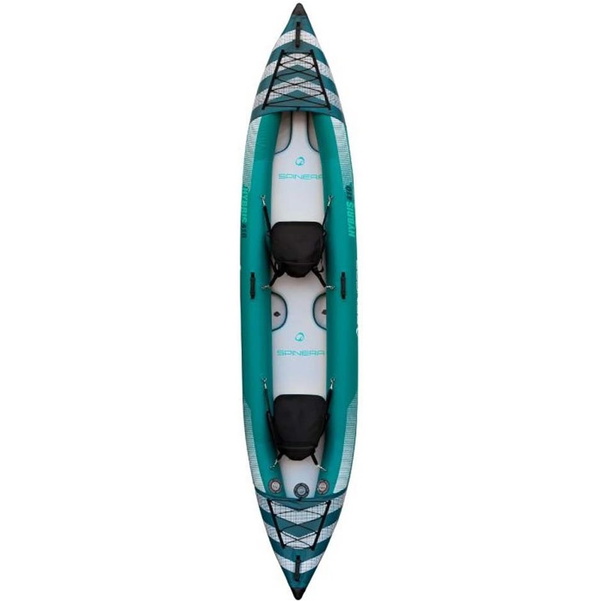 Spinera Hybris 410 HDDS 2 Person Inflatable Kayak Package Including Bag, Fins & 2 Seats